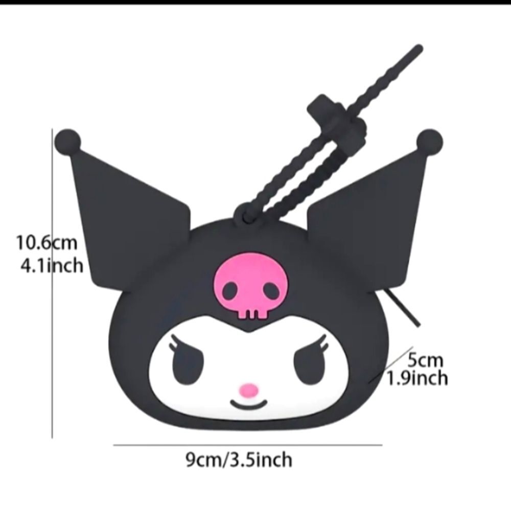 KUROMI silicone coin purse bag earpod case Sanrio Wallet cover accessory